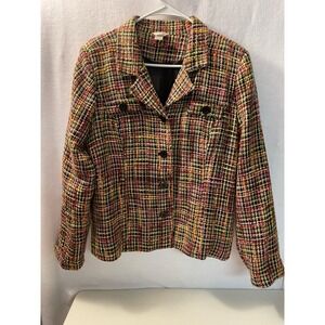 Christopher &‎ Banks blazer jacket multi color size Large